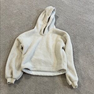 Abercrombie & Fitch Cream Sherpa Jacket